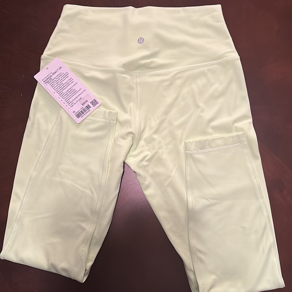 NWT Nulu Buttery Soft Feel Lululemon Align HR Legging 25” SZ 10 Lined Lime - Picture 2 of 6